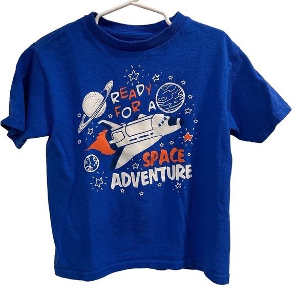 3/$30 Boys Space Adventure Graphic Tee - Size 5 - Picture 1 of 3